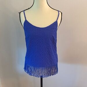 Lilly Pulitzer XXS tank will loop fringe bottom adjustable straps